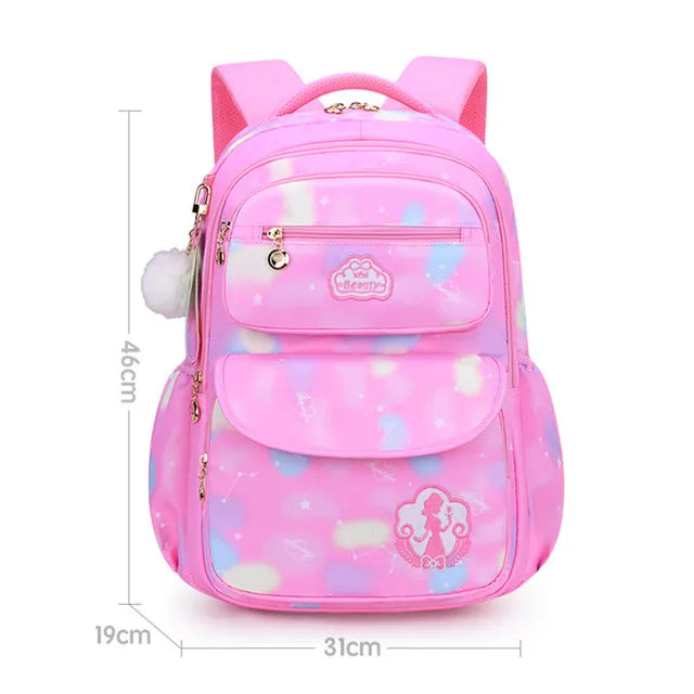 Girl School Bag Backpack Back Pack For Teenager Women Children Female Pink Schoolbag Primary High Bagpack Class Teens Child Kids