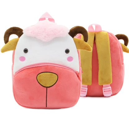 Cartoon cute plush backpack animal backpack boy girl school backpack outing leisure bag