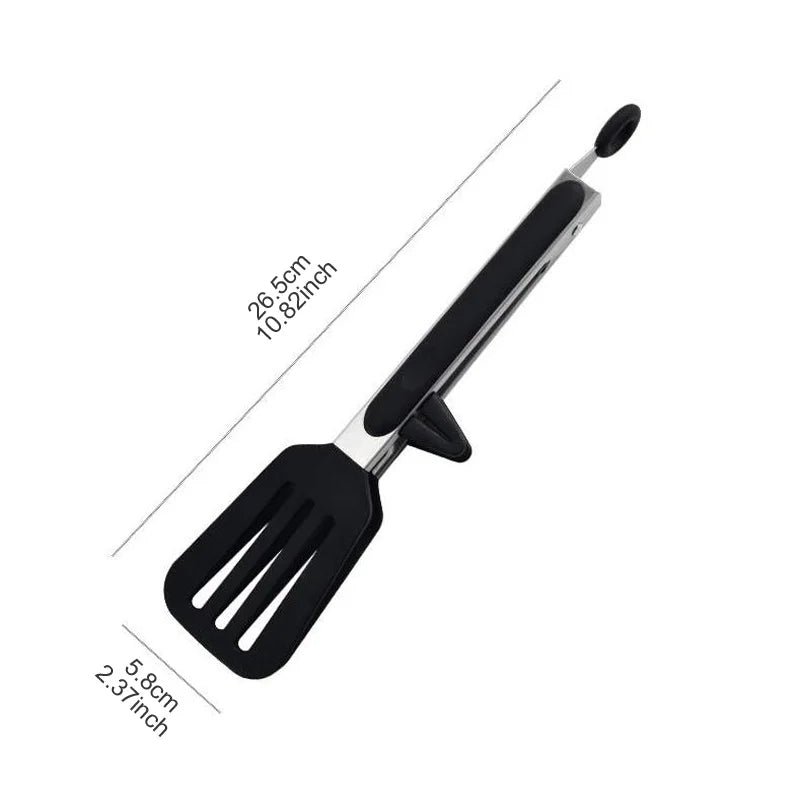 9-inch food tongs Stainless steel tongs Silicone non-stick cooking clips Outdoor Barbecue salad bread tools Kitchen accessories