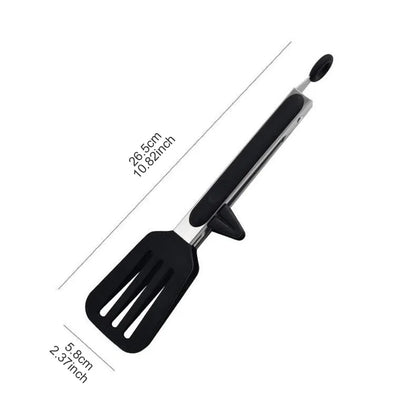 9-inch food tongs Stainless steel tongs Silicone non-stick cooking clips Outdoor Barbecue salad bread tools Kitchen accessories