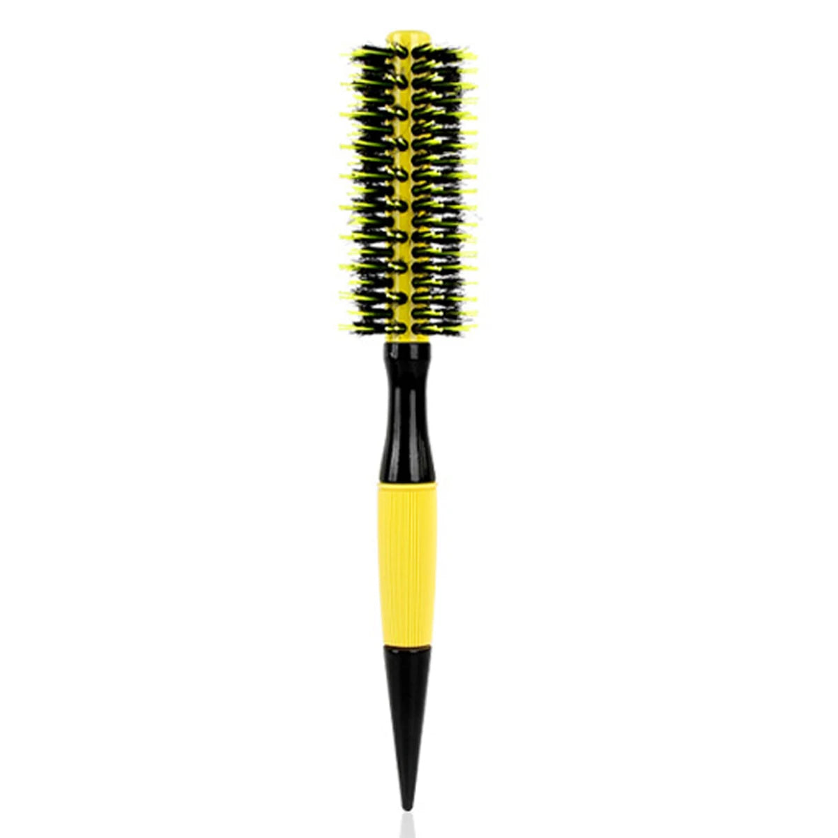 6 Sizes Barbershop Round Rolling Hair Comb Nylon Bristle Aluminum Tube Ion Pointed Tail Curling Comb Pro Salon Home Styling Tool