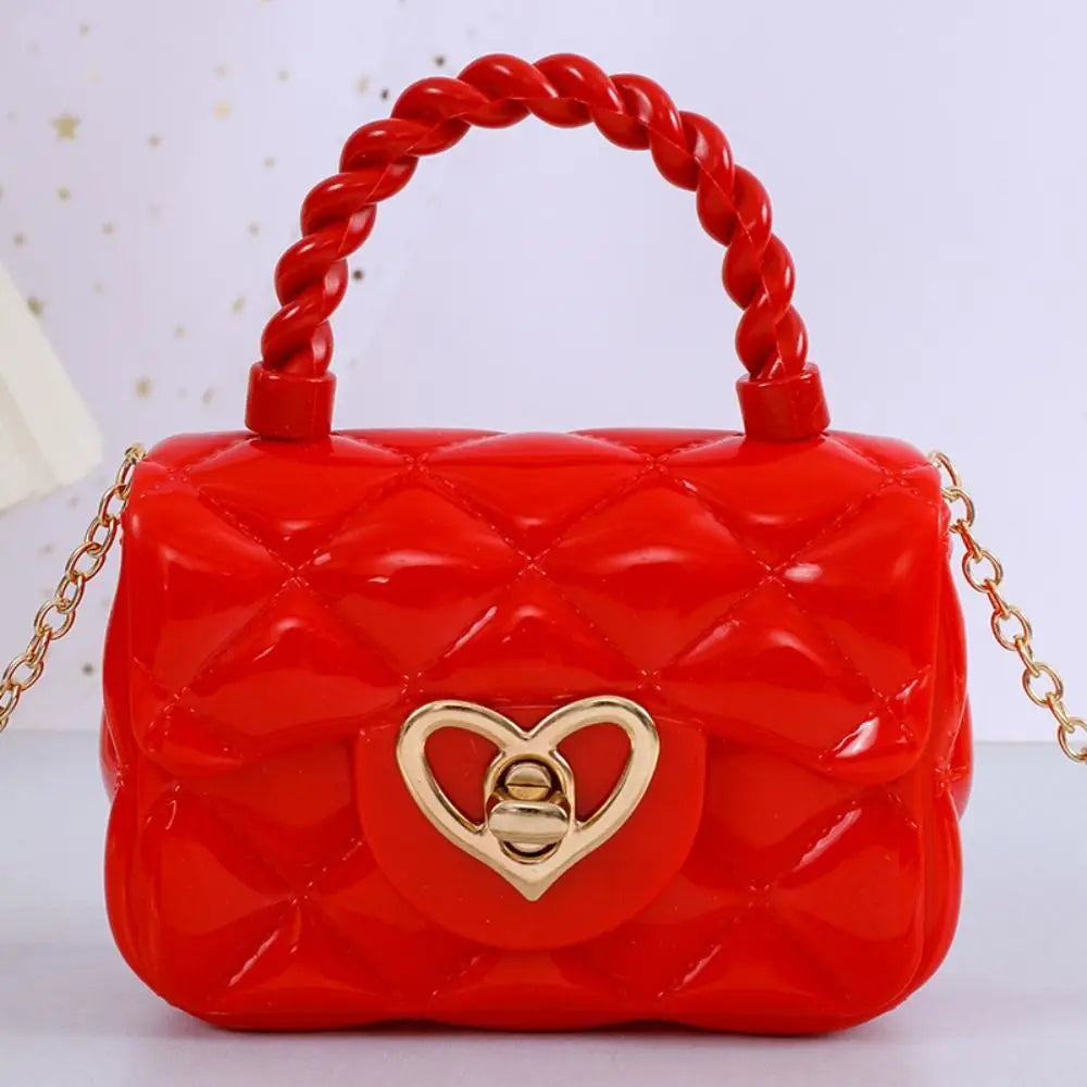 PU Mini Shoulder Bags New Heart Coin Wallets Handbags Women Girls