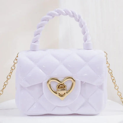 PU Mini Shoulder Bags New Heart Coin Wallets Handbags Women Girls