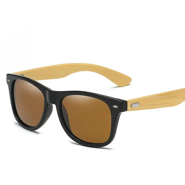 Fashion Wood Men's Ultraviolet Sunglasses Classic Male Driving Riding UV400 Sports Sun Glasses Eyewear Wooden Bamboo Eyeglasses