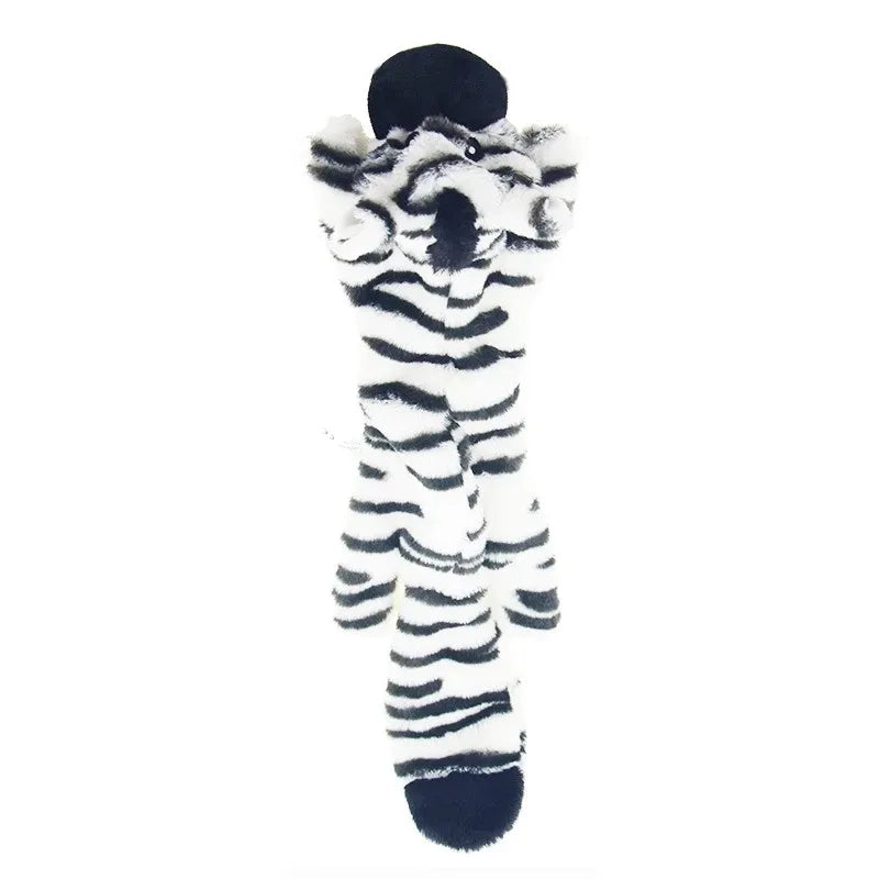 Funny Simulated Animal No Stuffing Dog Toy with Squeakers Durable Stuffingless Plush Squeaky Dog Chew Toy Crinkle Pet Squeak Toy