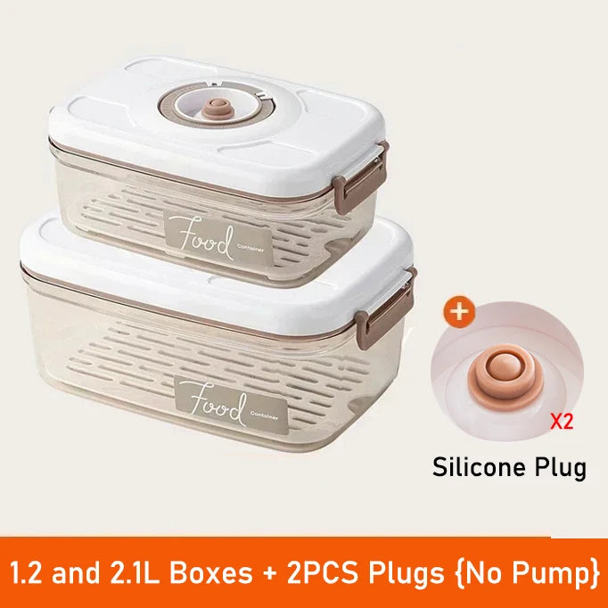 Vacuum Food Storage Box Fresh-Keeping Canister Sealed Storage Container Large Capacity Food Dispenser Kitchen Storage Box