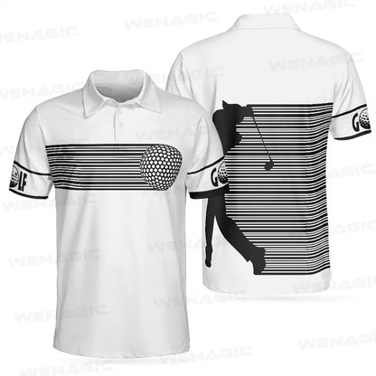 Men's Wenagic Bold Golf Polo Short Sleeve