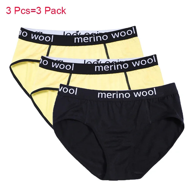 Women's 100% Merino Wool Bikini Brief Merino Underwear Lightweight Briefs Women Sports Active Panties Soft Breathable Anti-Odor