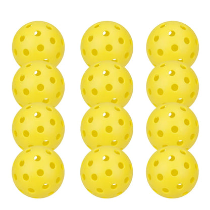 Pickleball 74MM Durable 40 Holes Outdoor 6/12/24Pcs Pickleballs 26g Outdoor for Competition pickleball Packs of Pickleballs