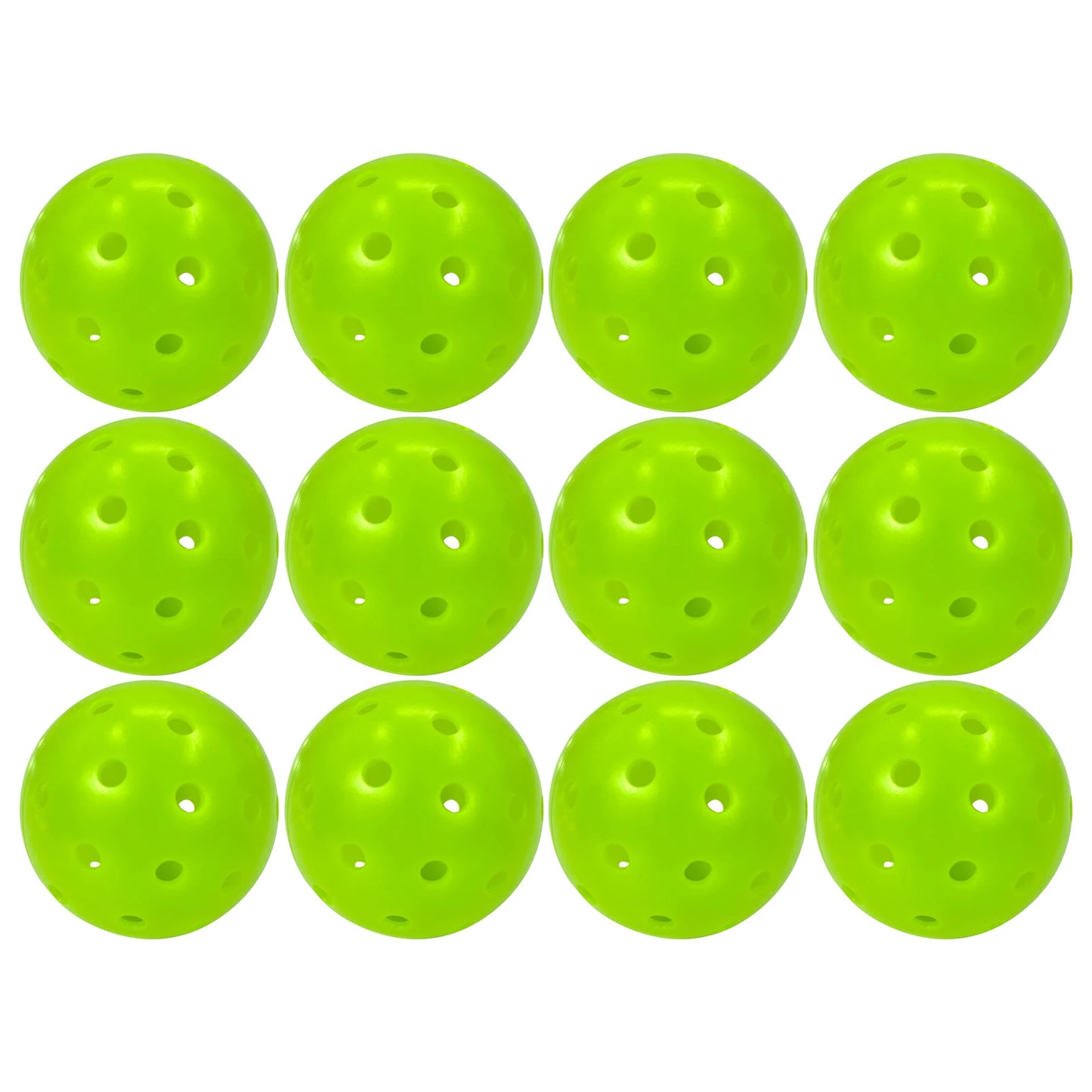 Juciao Competition Ball 40 Hole Outdoor Pickleball Balls Lime Green Pickleballs High Bounce True Flight, Durable