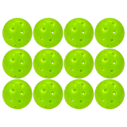 Juciao Competition Ball 40 Hole Outdoor Pickleball Balls Lime Green Pickleballs High Bounce True Flight, Durable