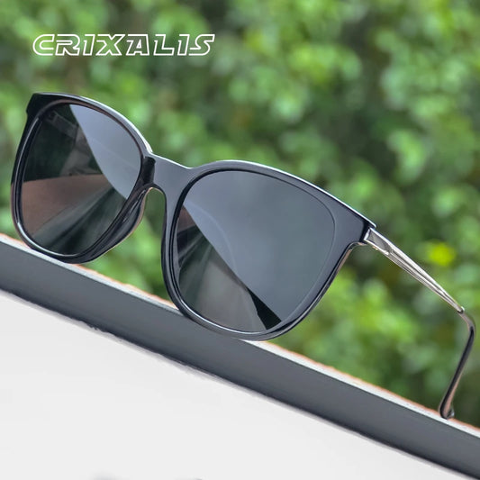 CRIXALIS Vintage Women's Sunglasses Polarized Classic Anti Glare Driving Sun Glasses For Men Luxury Brand Designer Shades Female