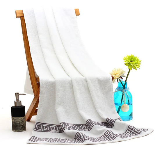 140x70cm Large Bathroom Towel 100% Cotton Dots Design Bath Shower Towel Cover Soft Gift Absorbent Towel For Home