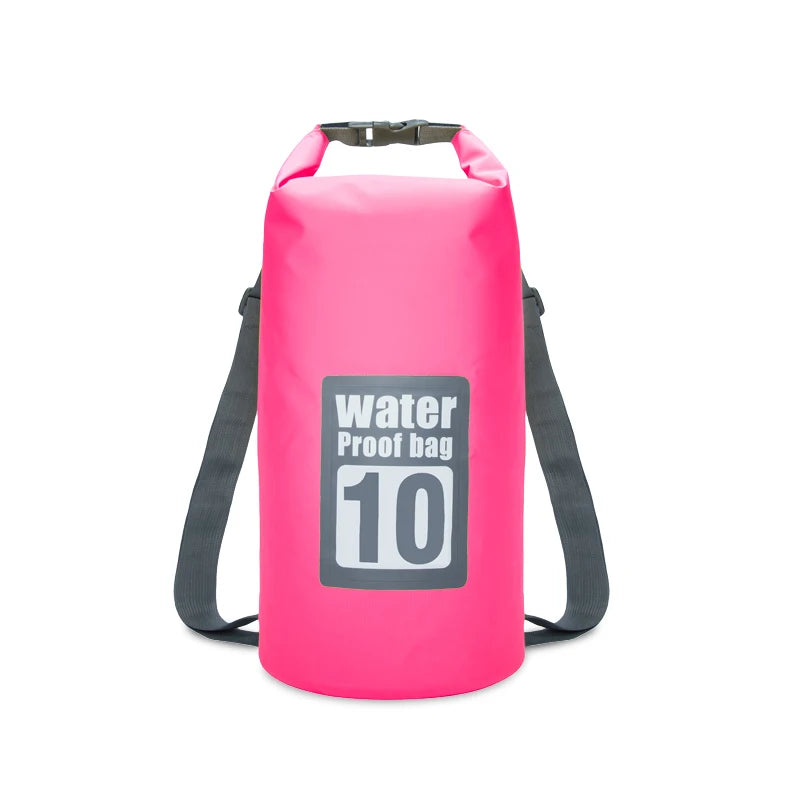 PVC Waterproof Dry Bag 5L/10L/15L/20L/30L Outdoor Diving Foldable Storage Beach Swimming Bag Rafting River Ocean Backpack