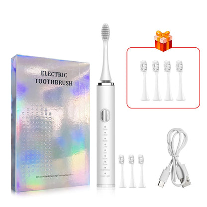 Electric Toothbrush For Teeth Brushes Sonic Vibration Dental Tooth Whitening Cleaner USB Rechargeable Oral Care Toothbrush