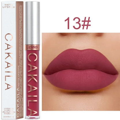 Matte Pink Velvet Lipstick 18 Colors Lip Gloss Long Lasting Non-marking Red Sexy Waterproof Liquid Lipsticks Lip Makeup Cosmetic