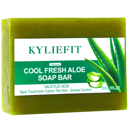 Naturally Moisturizing Bath Soap, Whitening, Skin Radiant, Vegan, Handmade with Aloe Vera, Face & Body Scrub Bathrooms Bar