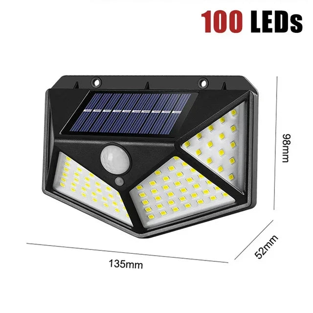 LED Solar Light 30/100 LEDs Wireless Motion Sensor Light Waterproof Solar Outdoor Lights Garden Decoration Spotlights Wall Lamp