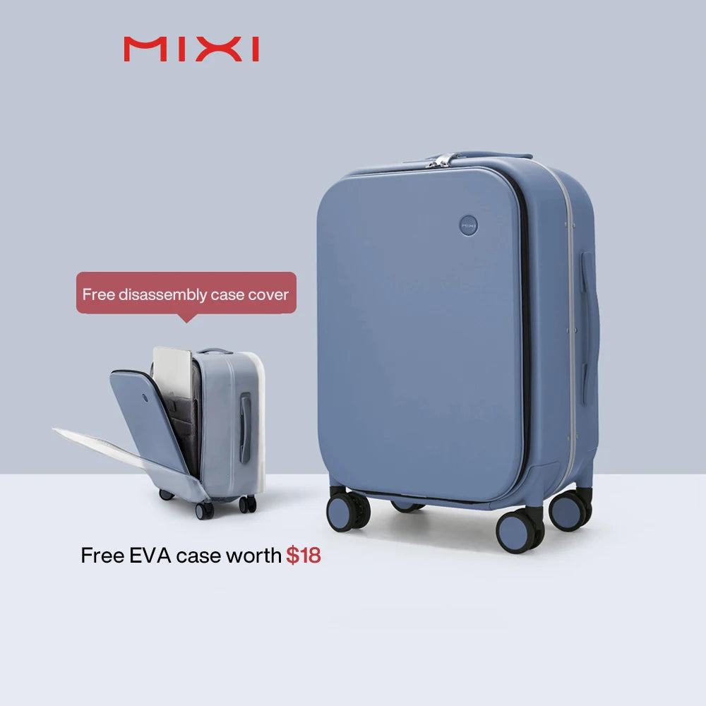 Mixi Patent Design Aluminum Frame Suitcase Carry On Rolling Luggage Beautiful Boarding Cabin 18 20 24 Inch M9260