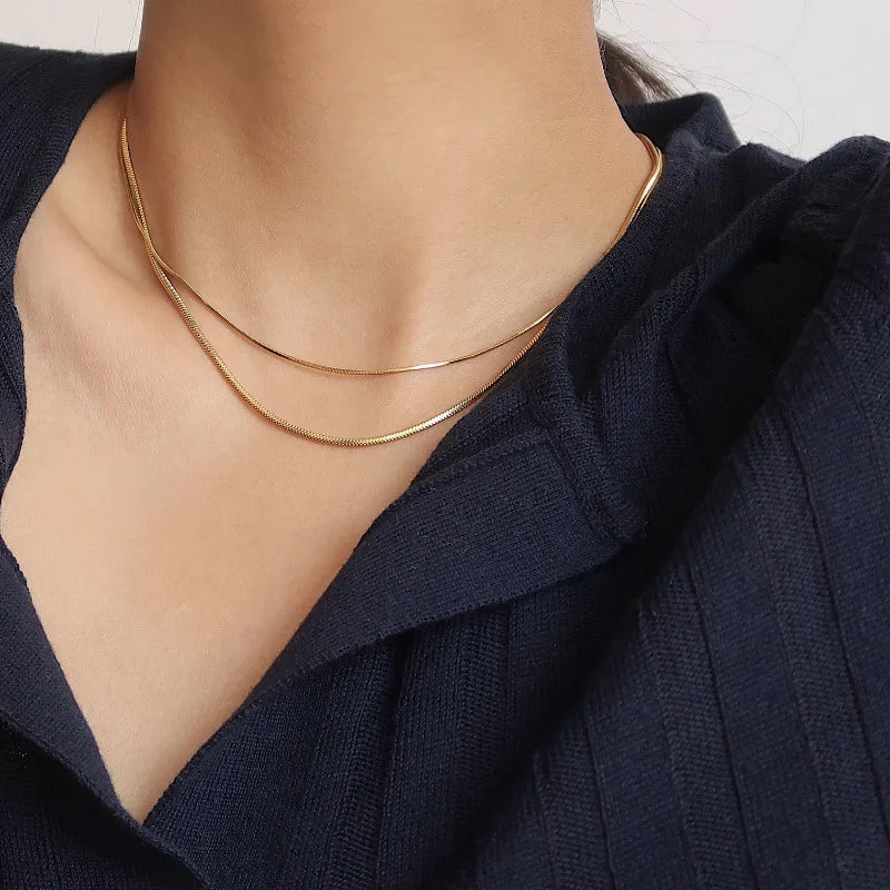 Popular Sparkling Necklace For Women Clavicle Chain Choker Fashion Jewelry Wedding Party Birthday Gift