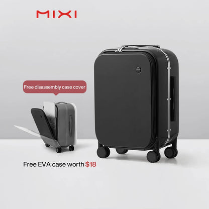 Mixi Patent Design Aluminum Frame Suitcase Carry On Rolling Luggage Beautiful Boarding Cabin 18 20 24 Inch M9260