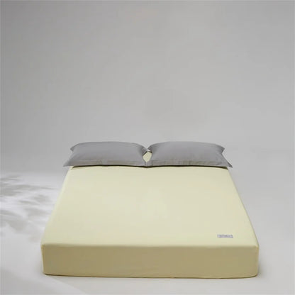 100% Egyptian Cotton Fitted Sheet with Elastic Band Luxury Mattress Cover 1000 Thread Count Soft Bed Linen Solid Color Bedsheet