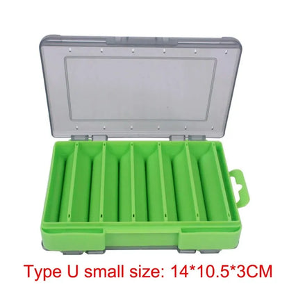 BURLE Fishing Accessories Box U Size Wooden Shrimp Box Bait Box Storage Box VIB Minobo Climb Transparent