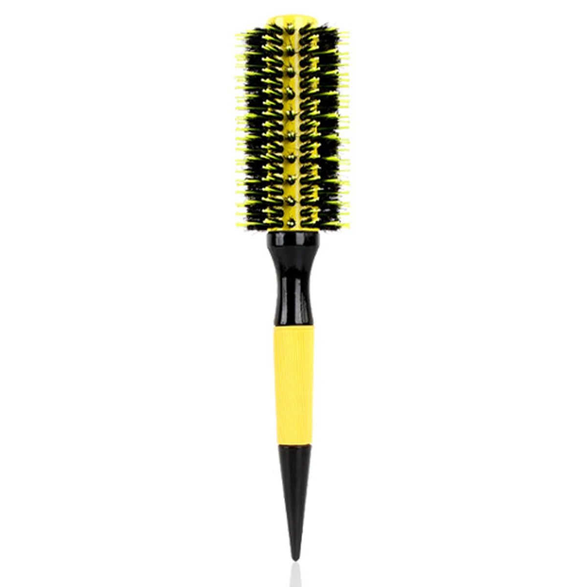 6 Sizes Barbershop Round Rolling Hair Comb Nylon Bristle Aluminum Tube Ion Pointed Tail Curling Comb Pro Salon Home Styling Tool