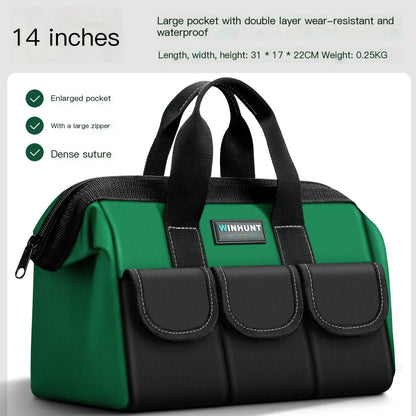 Large Electrician Tool Bag Organizer Heavy Duty Tool Pouch Bag Waterproof Anti-Fall Storage Bag with Multi Pockets Pochete