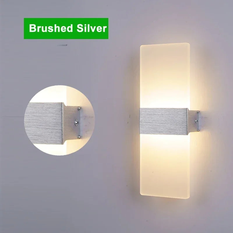 LED Wall Light 220V 110V Bedroom Bedside Light Living Room Balcony Aisle Wall Lamp Corridor Wall Sconce Lamp