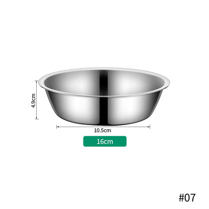 Large Capacity Dog Bowl Stainless Steel Pet Feeding Bowl Cat and Dog Food Drinking Bowl Metal Feeder Bowl Durable and Cheap