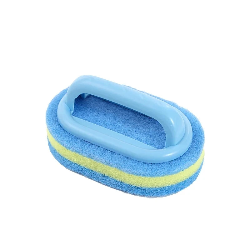 1Pc Kitchen Bathroom Cleaning Sponge Cleaning Brush Handle Tools Household Accessories Perfect For Glass Wall Toilet Ceramic