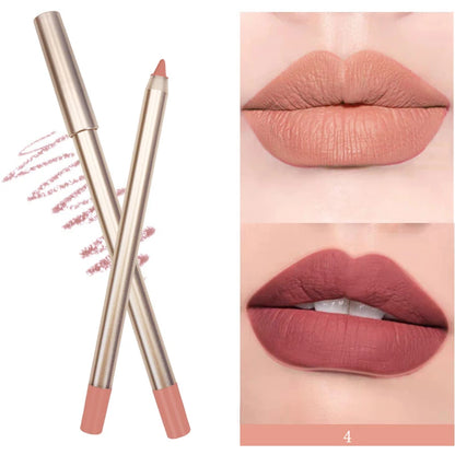 BIVANFE Lip Liner Cruelty Free Vegan Cosmetics Makeup Dark Brown Matte Waterproof Creamy Lipliner