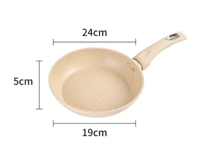 New Non-Stick Flat-Bottomed Pot Sauce Pans Japanese Jam Omelet Pot Maifan Stone Thick Frying Pan Egg Cooker Kitchen Accessorie