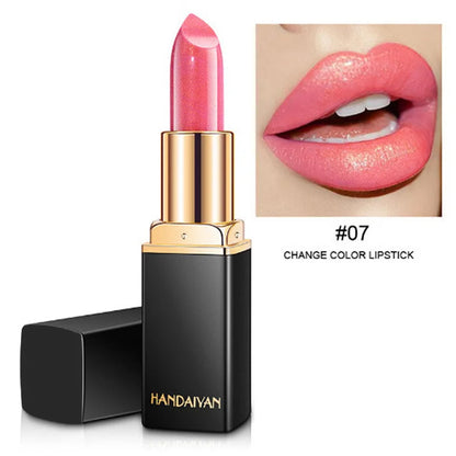 Professional Lips Makeup Waterproof Shimmer Long Lasting Pigment Nude Pink Mermaid Shimmer Lipstick Luxury Makeup Cosmetic