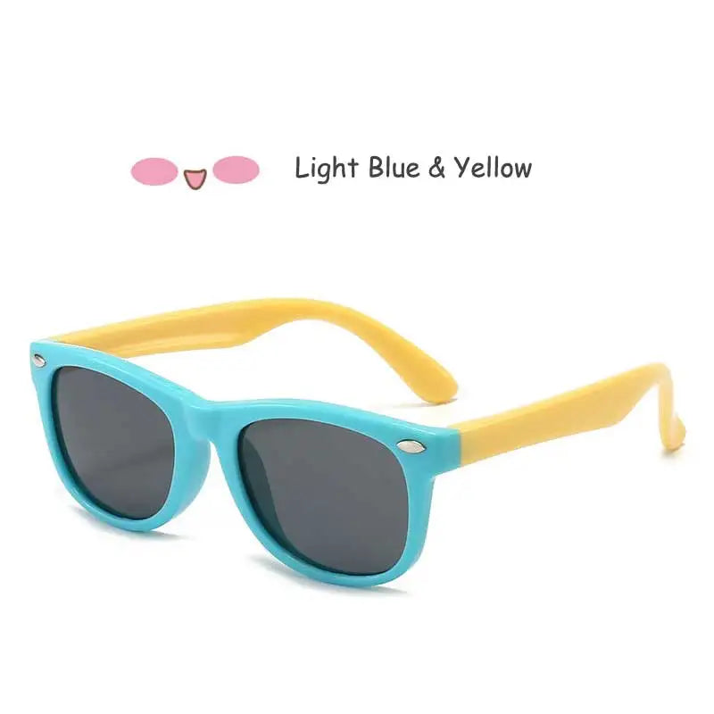 Sunglasses Kids Polarized Children Classic Brand Designer Eyeglasses Rivet TAC TR90 Flexible Safety Frame Shades For Boy Girl