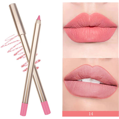 BIVANFE Lip Liner Cruelty Free Vegan Cosmetics Makeup Dark Brown Matte Waterproof Creamy Lipliner