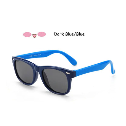 Sunglasses Kids Polarized Children Classic Brand Designer Eyeglasses Rivet TAC TR90 Flexible Safety Frame Shades For Boy Girl