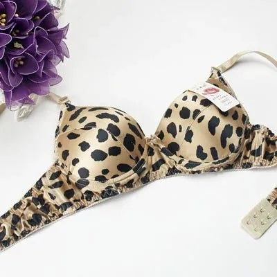 Hot-Selling 100% Mulberry silk bra underwear double faced silk print summer bra