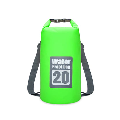 PVC Waterproof Dry Bag 5L/10L/15L/20L/30L Outdoor Diving Foldable Storage Beach Swimming Bag Rafting River Ocean Backpack