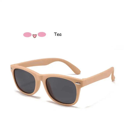 Sunglasses Kids Polarized Children Classic Brand Designer Eyeglasses Rivet TAC TR90 Flexible Safety Frame Shades For Boy Girl