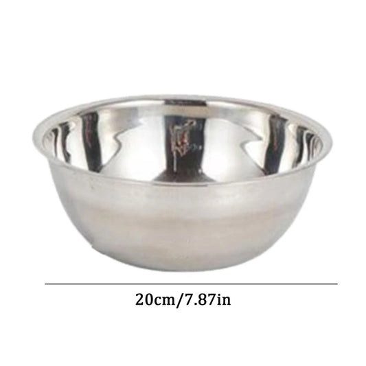 Scaled Mixing Bowl Stainless Steel Whisking Bowl For Knead Dough Salad Cooking Baking Container Kitchen Supplies 16Cm/20Cm/22Cm