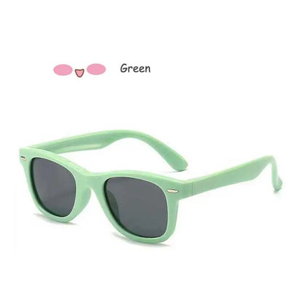 Sunglasses Kids Polarized Children Classic Brand Designer Eyeglasses Rivet TAC TR90 Flexible Safety Frame Shades For Boy Girl