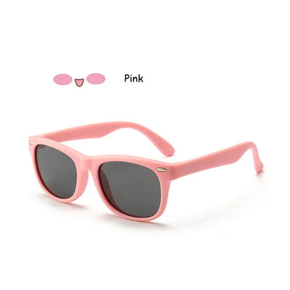 Sunglasses Kids Polarized Children Classic Brand Designer Eyeglasses Rivet TAC TR90 Flexible Safety Frame Shades For Boy Girl