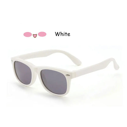 Sunglasses Kids Polarized Children Classic Brand Designer Eyeglasses Rivet TAC TR90 Flexible Safety Frame Shades For Boy Girl