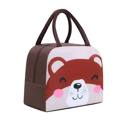 Kawaii Portable Fridge Thermal Bag Women Children's School Thermal Insulated Lunch Box Tote Food Small Cooler Bag Pouch