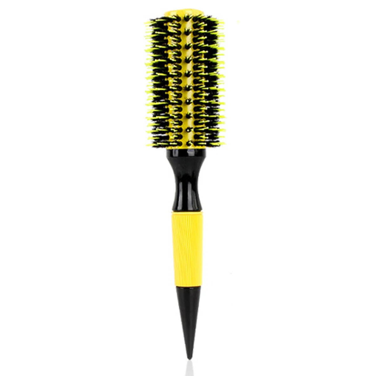 6 Sizes Barbershop Round Rolling Hair Comb Nylon Bristle Aluminum Tube Ion Pointed Tail Curling Comb Pro Salon Home Styling Tool