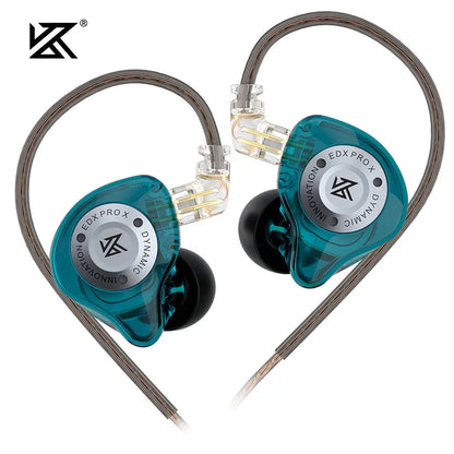 KZ EDX PRO X IEM Earphones Dynamic Drive HiFi Deep Bass Sound Earbud Sport Music Noise Cancelling Headset with Detachable Cable