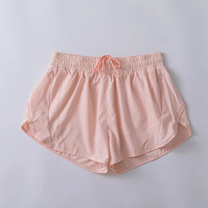 Womens High Waisted Running Shorts Quick Dry