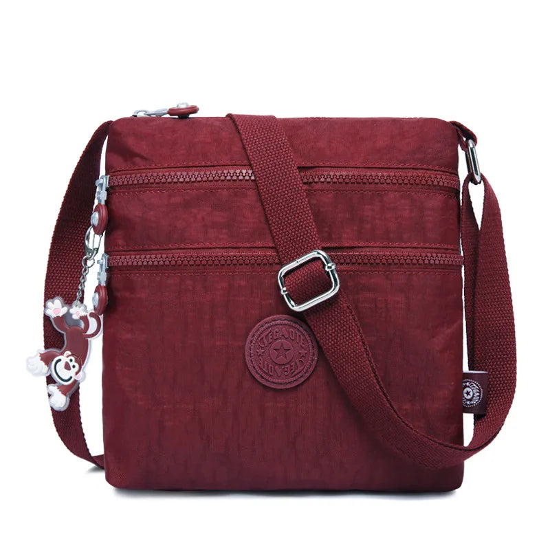 TEGAOTE Summer Men Women Shoulder Messenger Bag Small Cross Body Phone Purse Lightweight Blue Grey Black Red Purple M0910